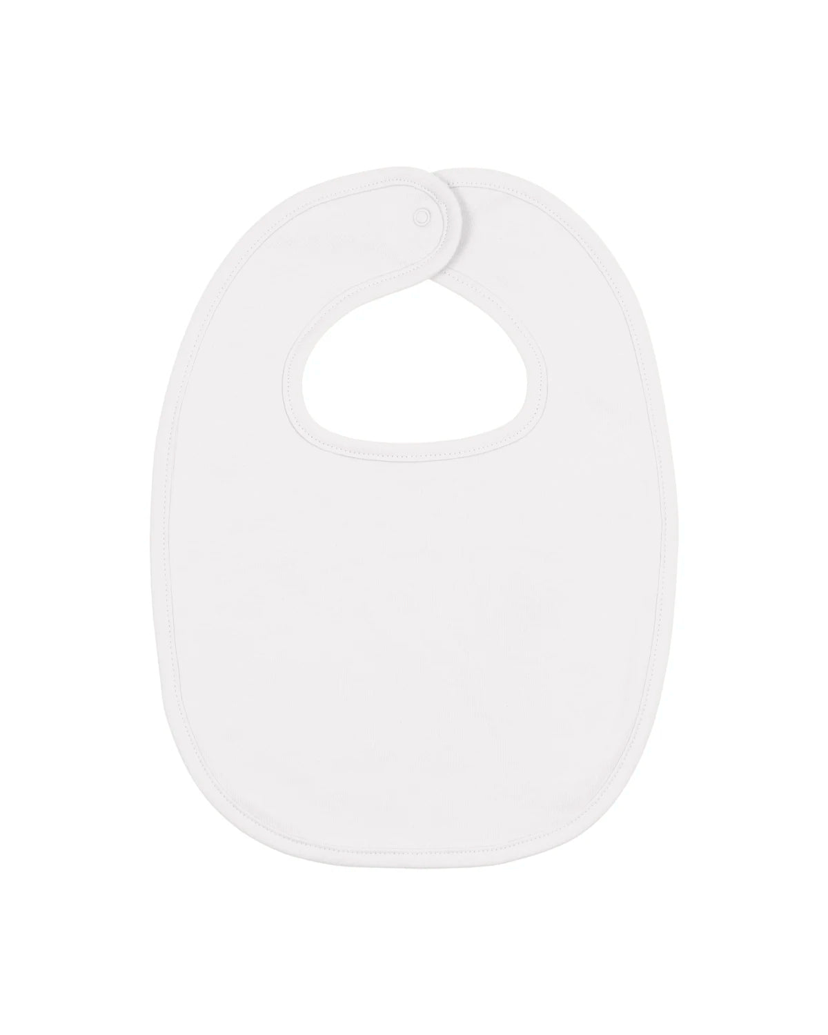 Baby Bib - White - back