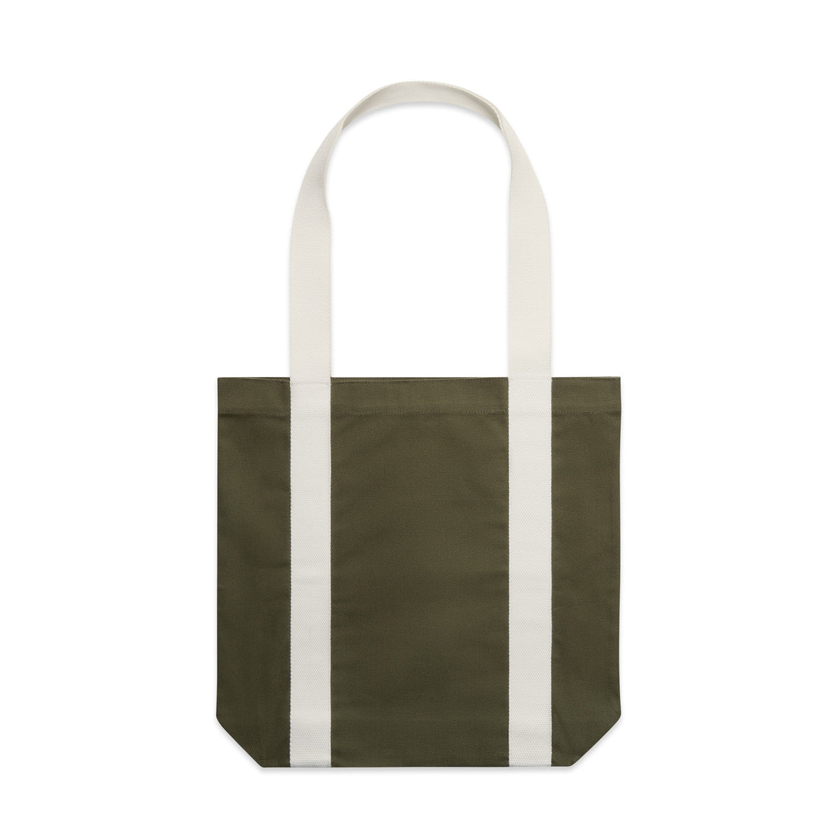 AS Colour Two-Tone Carrie Tote, ARMY/CREAM, front