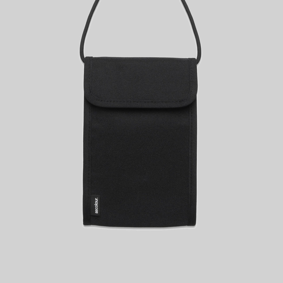 AS Colour Recycled Phone Bag, BLACK, front