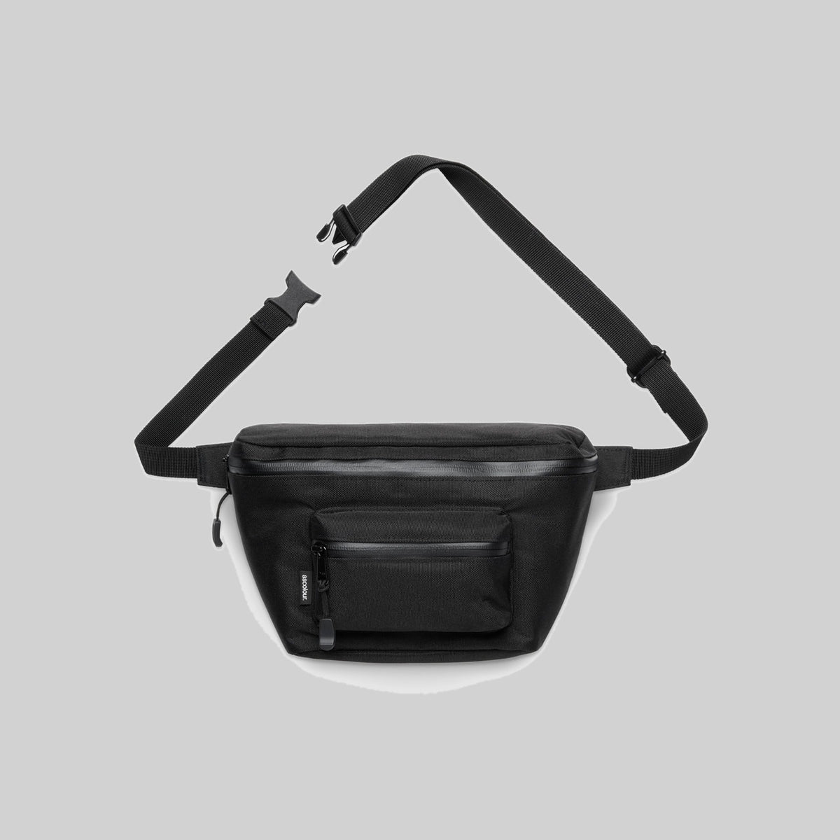 AS Colour Recycled Pocket Waist Bag, BLACK, front