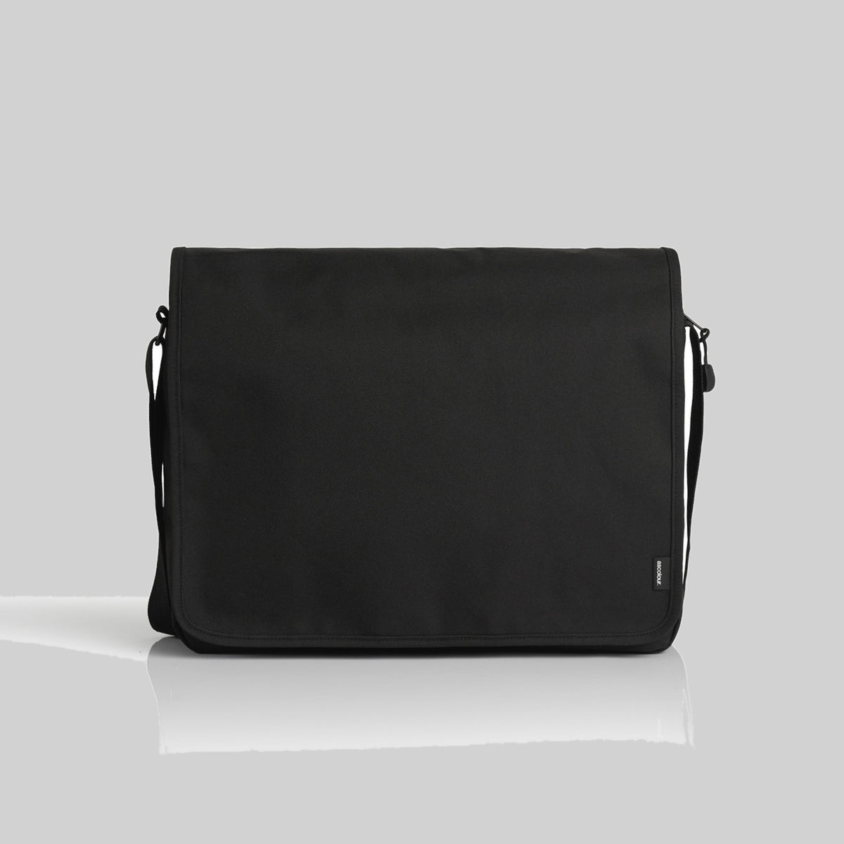 AS Colour Recycled Messenger Bag, BLACK, front