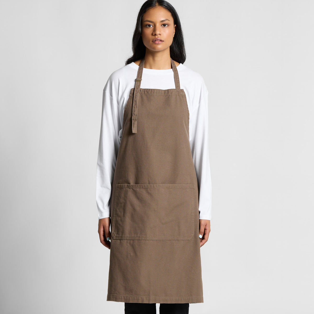 AS Colour Canvas Apron, WALNUT, front
