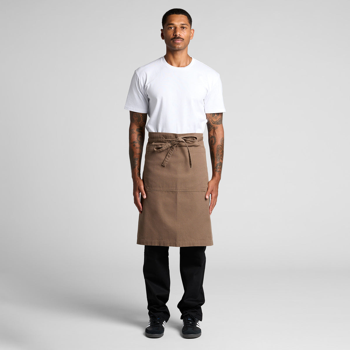 AS Colour Canvas Half Apron, WALNUT, front