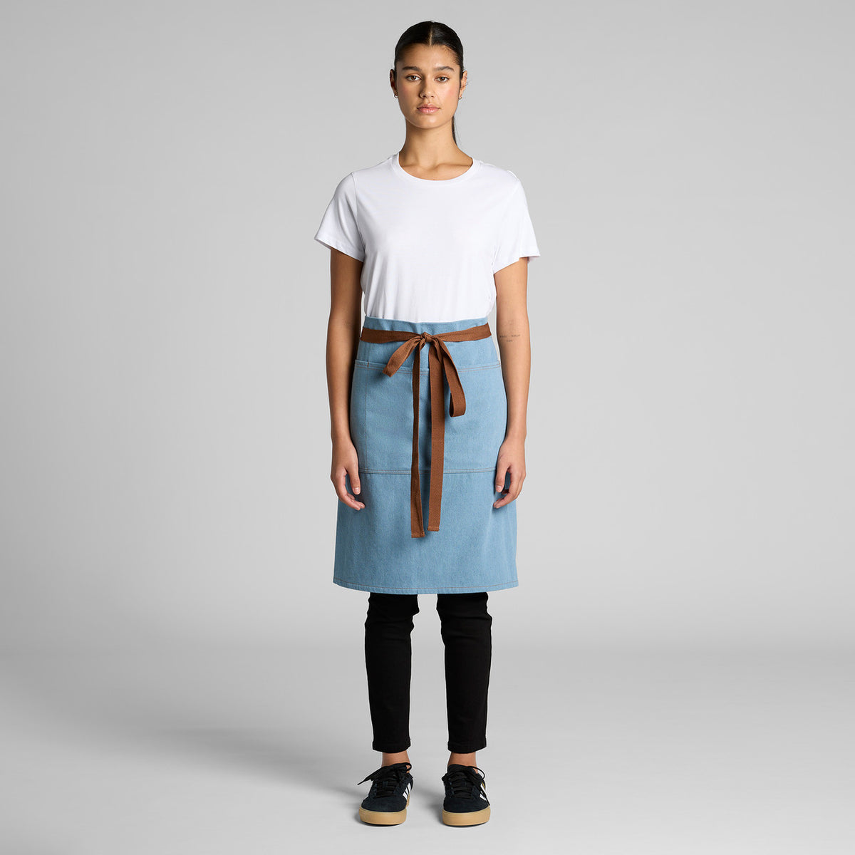 AS Colour Denim Half Apron, DENIM, front