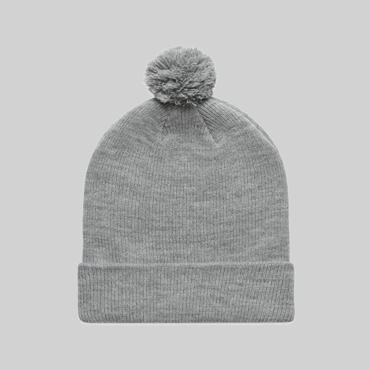 AS Colour Pom Pom Beanie, ATHLETIC HEATHER, front