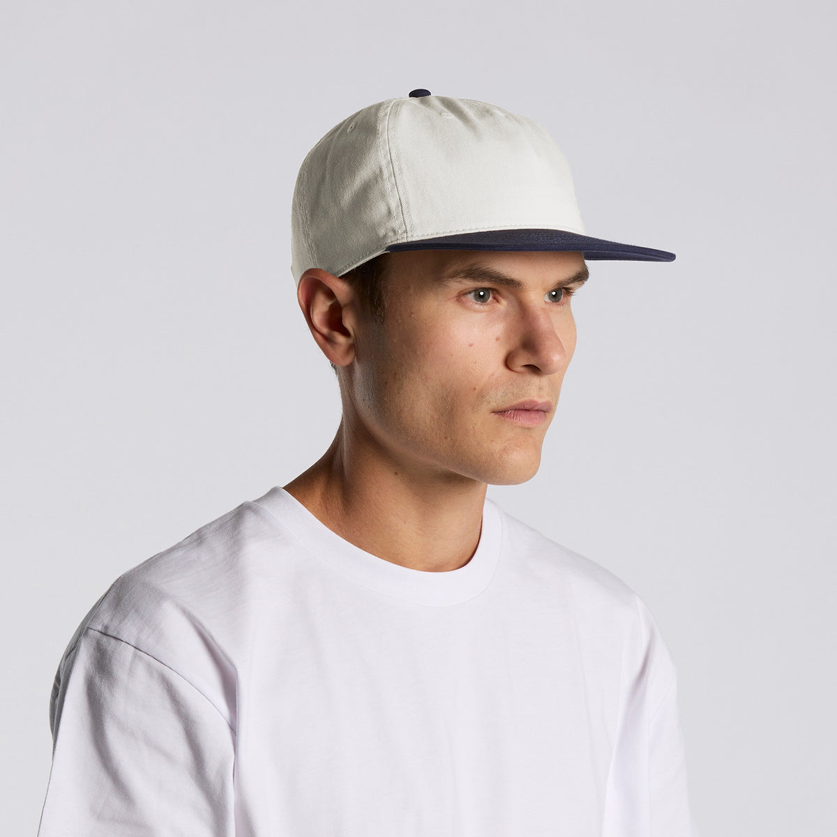 AS Colour Class Two-Tone Cap, NATURAL/MIDNIGHT, front