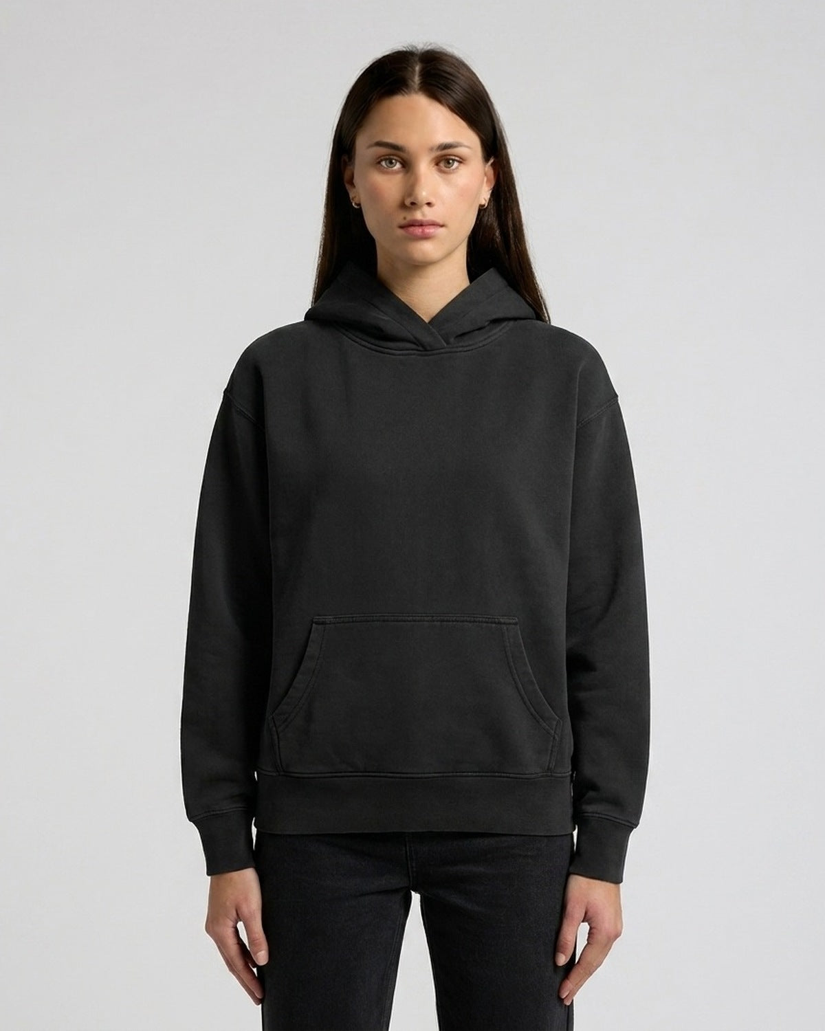 AS Colour Wo's Relax Faded Hood, FADED BLACK, front