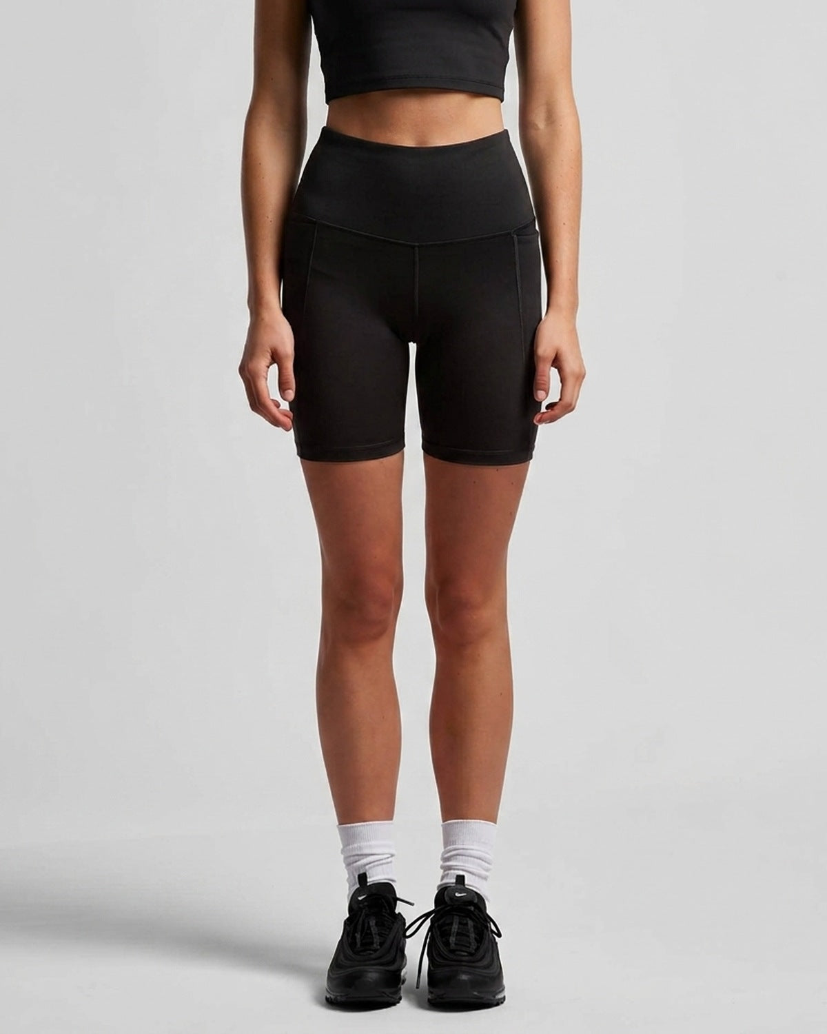 AS Colour Wo's Active Bike Shorts, BLACK, front