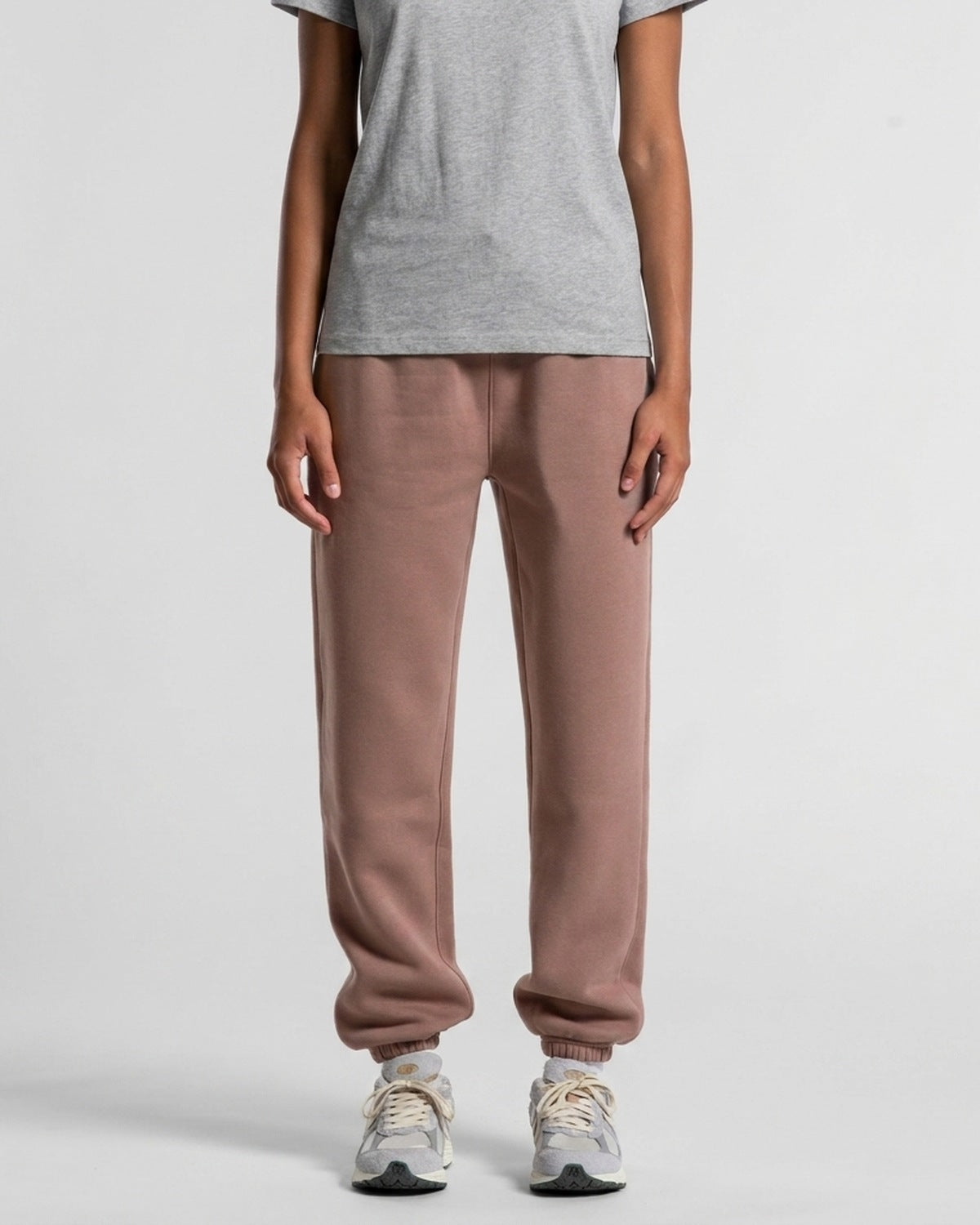 AS Colour Wo's Relax Joggers, ATHLETIC HEATHER, front