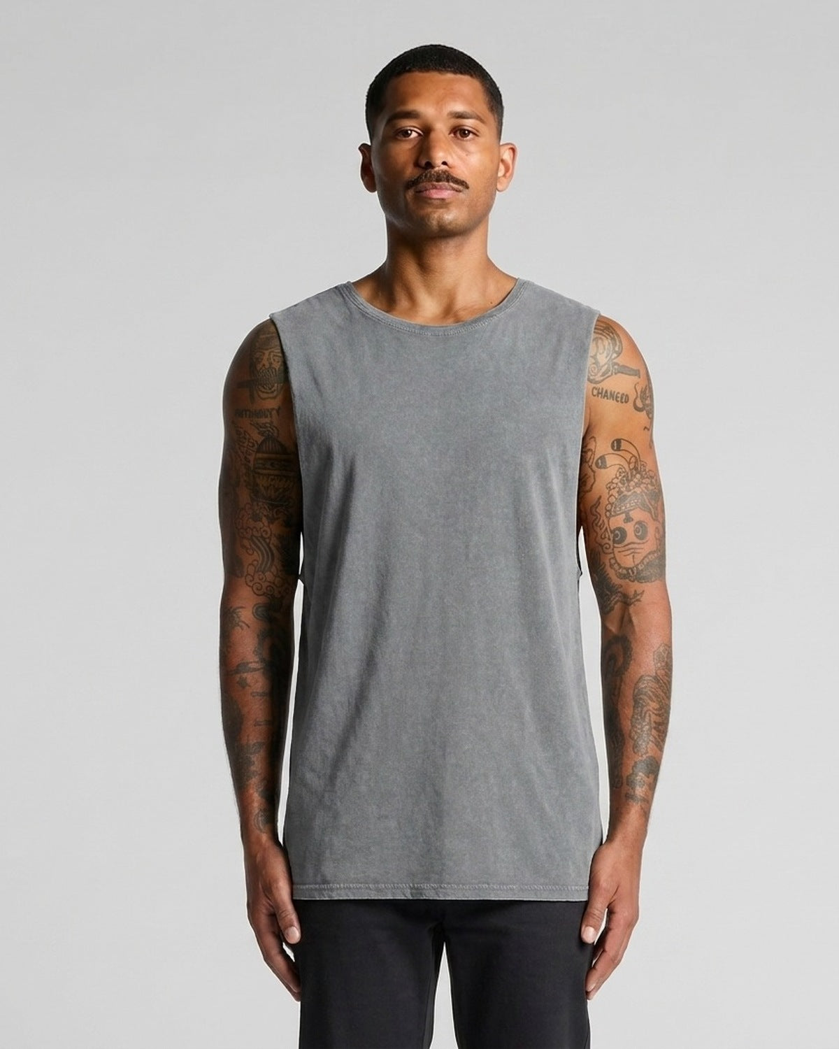 AS Colour Stone Wash Barnard Tank, ASH STONE, front