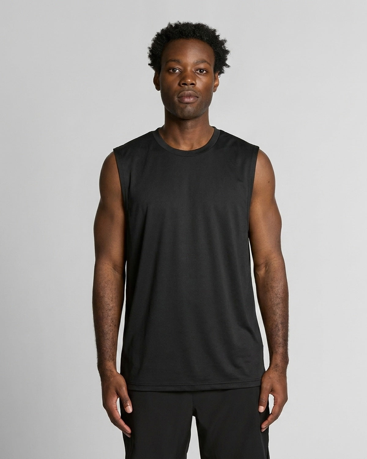 AS Colour Staple Active Tank, BLACK, front