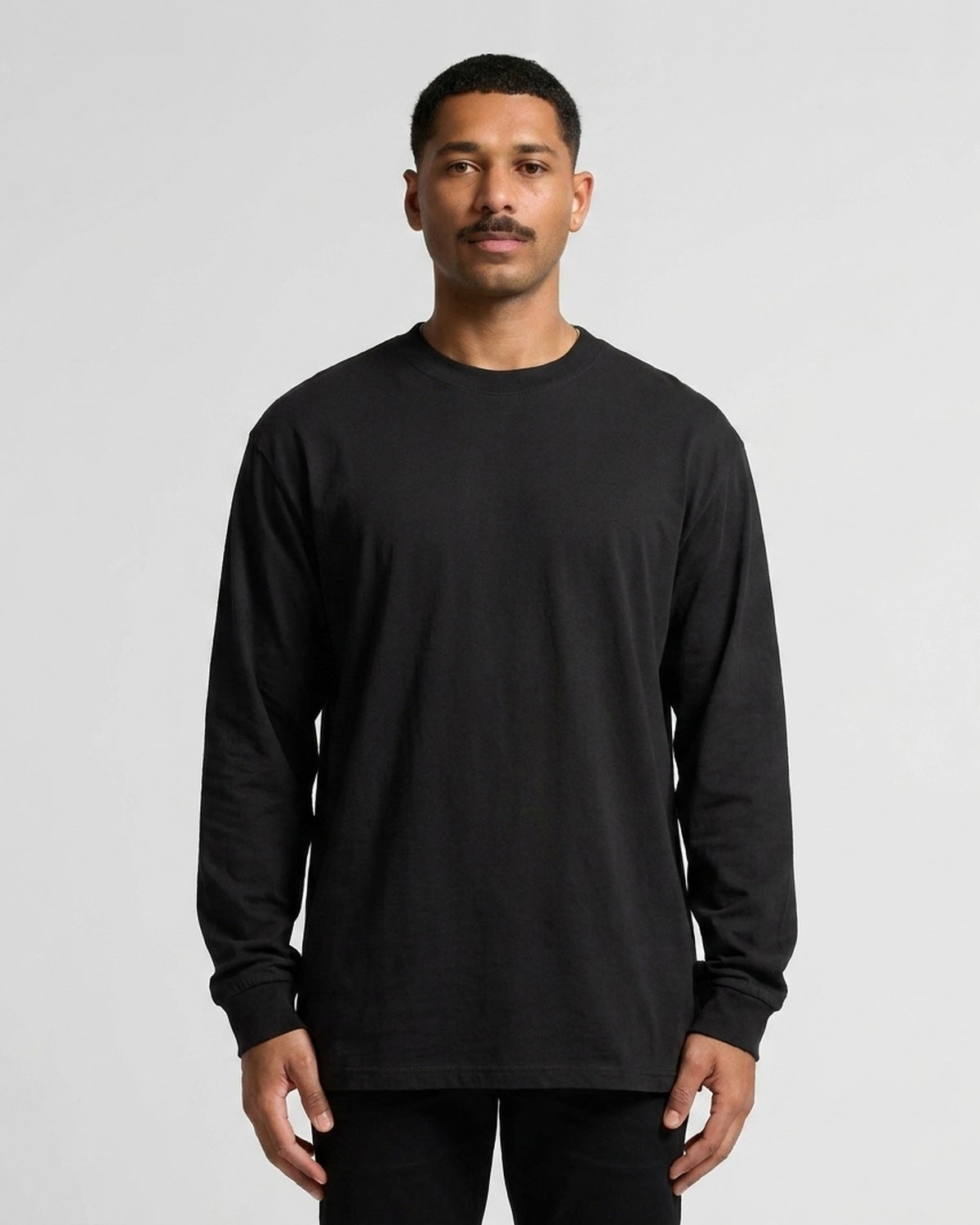 AS Colour Heavy Faded L/S Tee, FADED BLACK, front