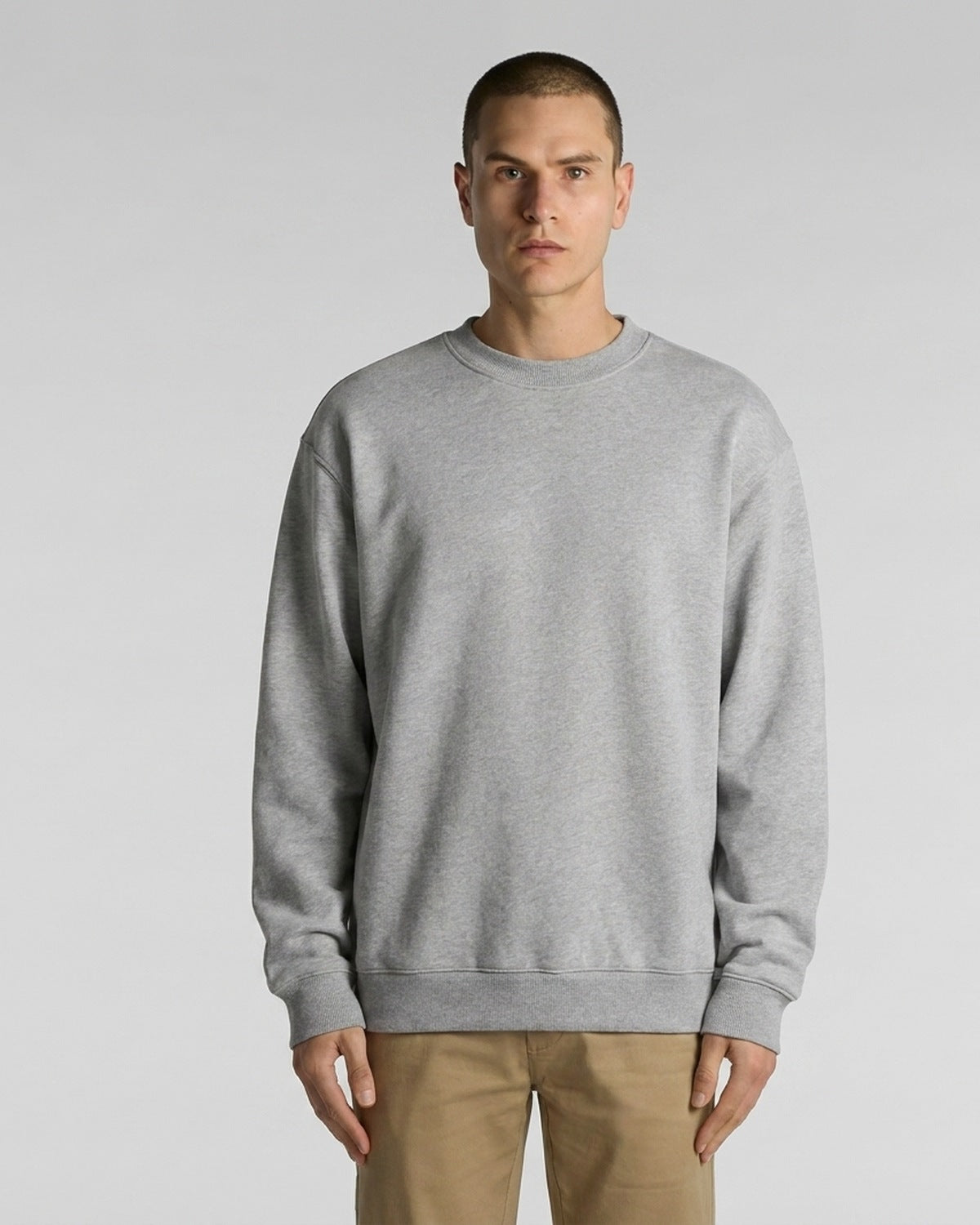 AS Colour Made Crew, ATHLETIC HEATHER, front