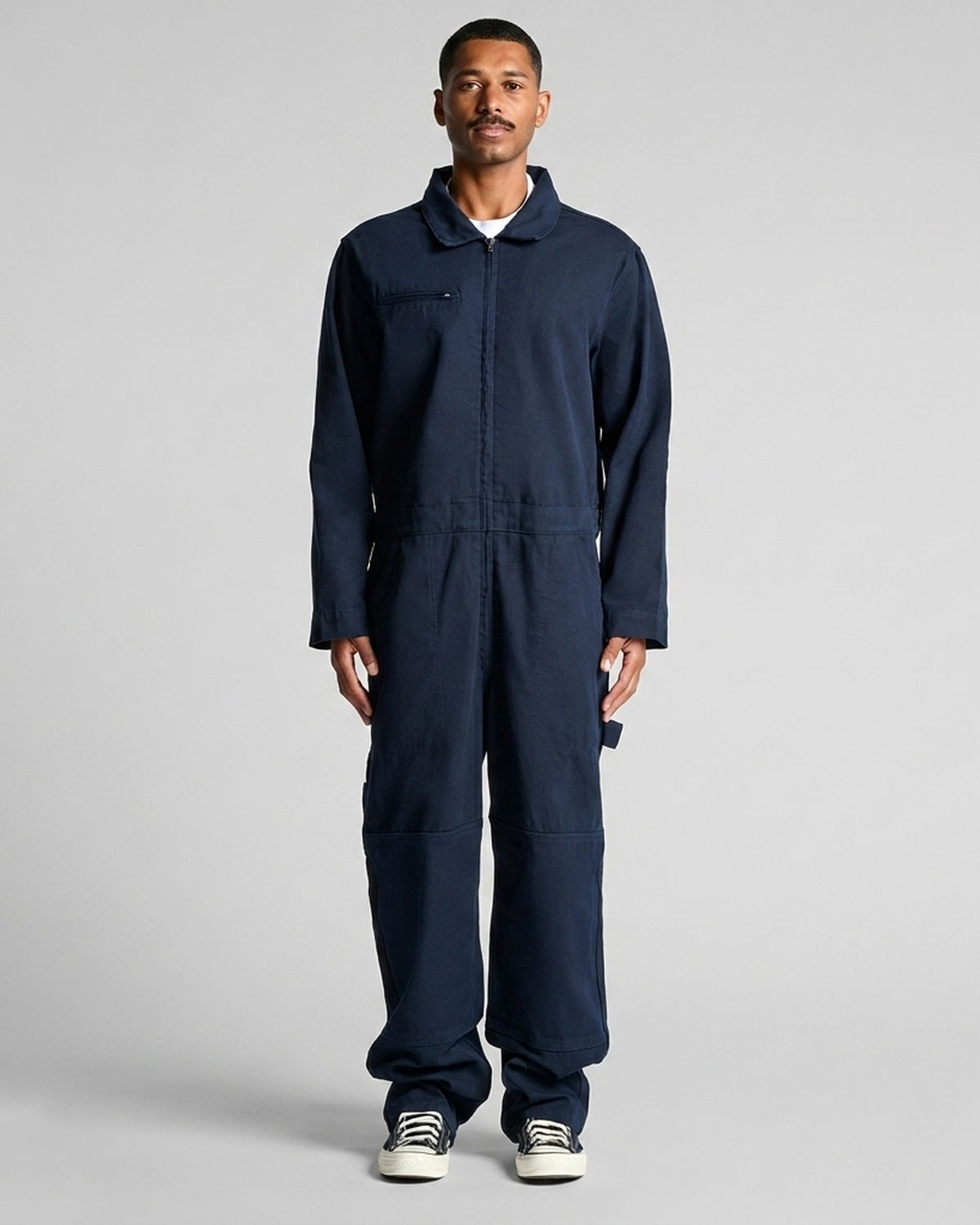 AS Colour Canvas Coveralls, NAVY, front