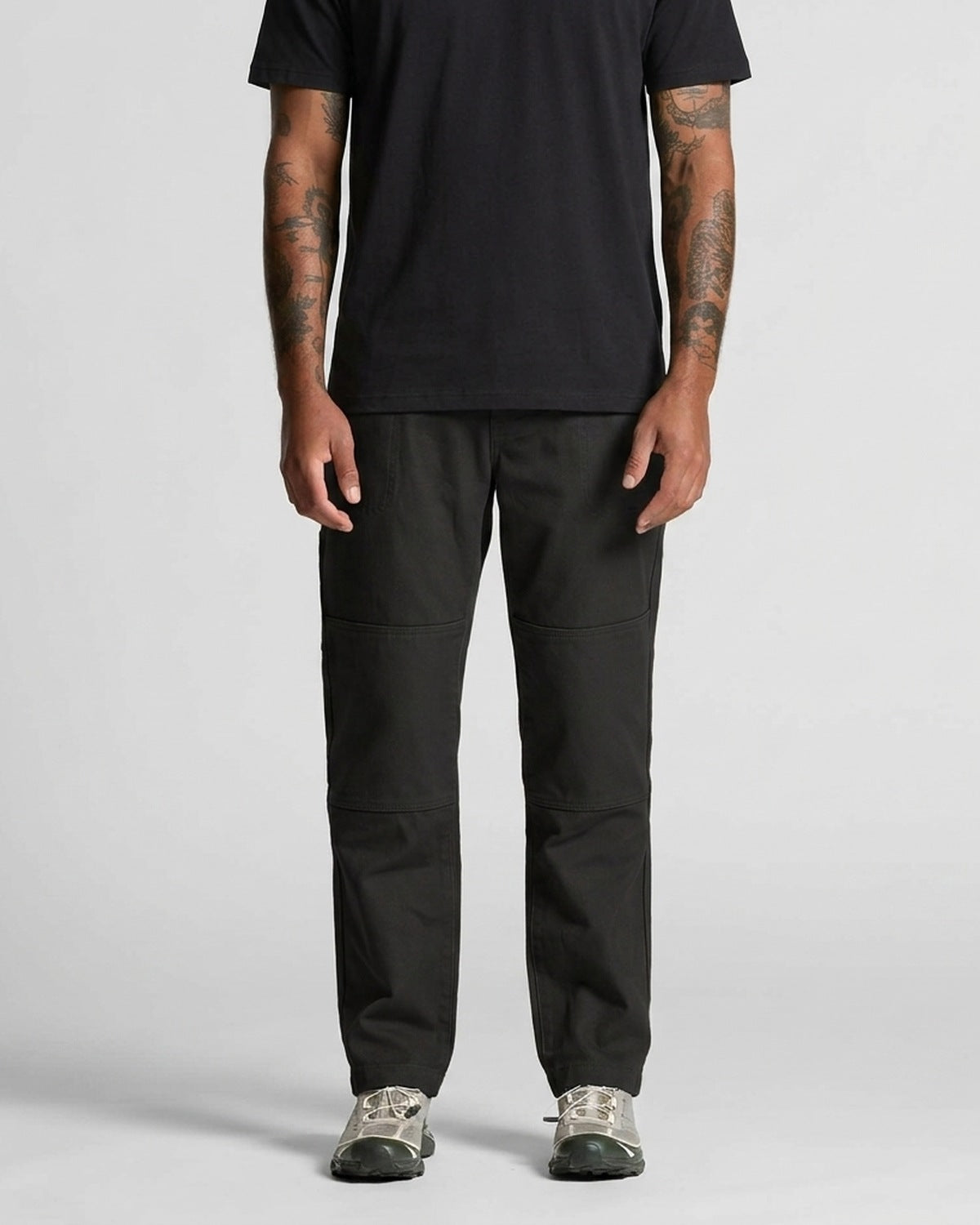 AS Colour Canvas Trousers, BLACK, front