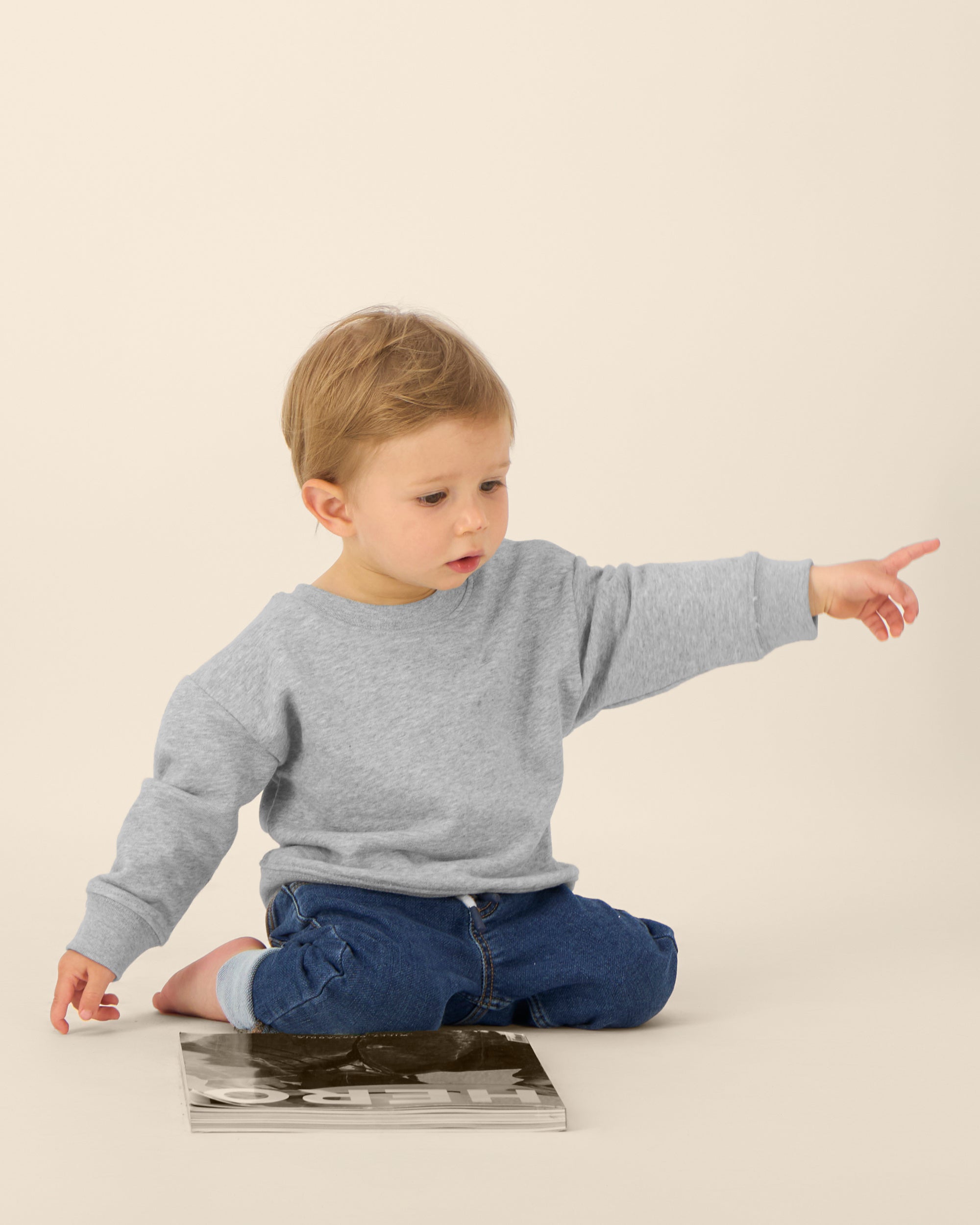 Baby Crew - Grey - Men - front