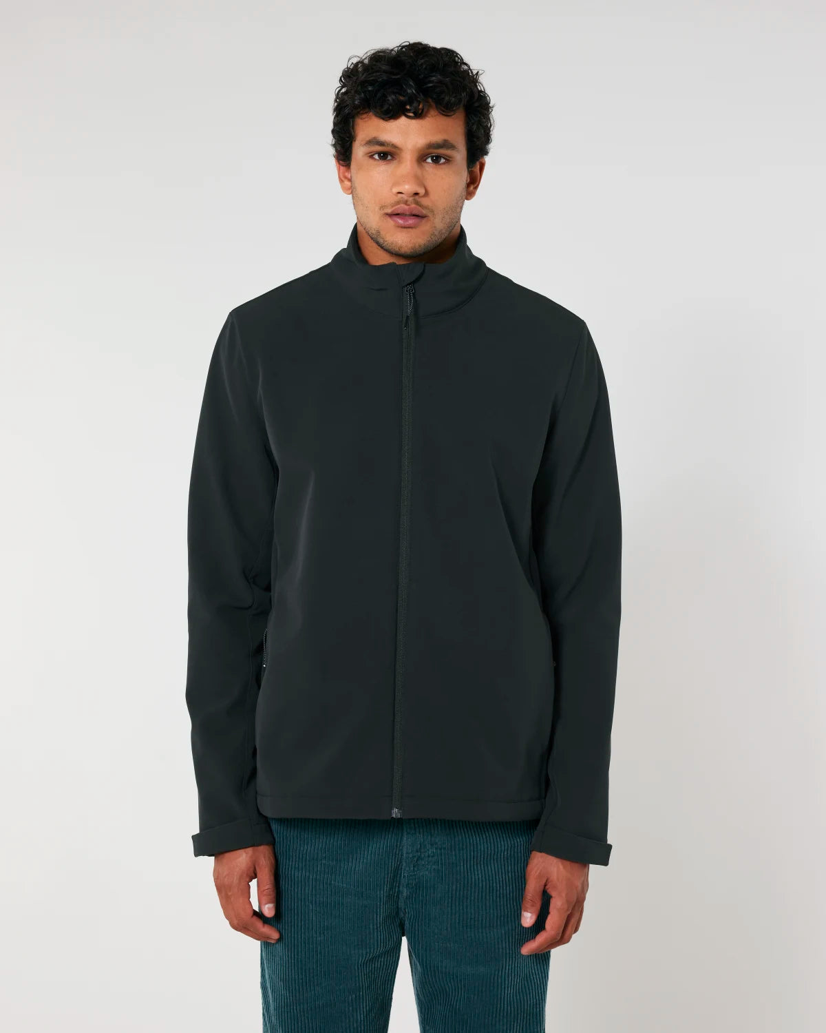 Softshell Jacket, Black, front
