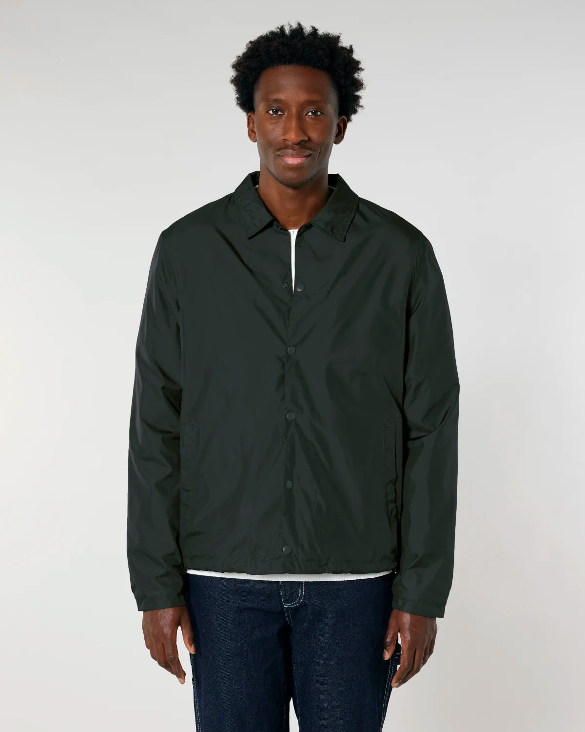 Coach Jacket, Black, front