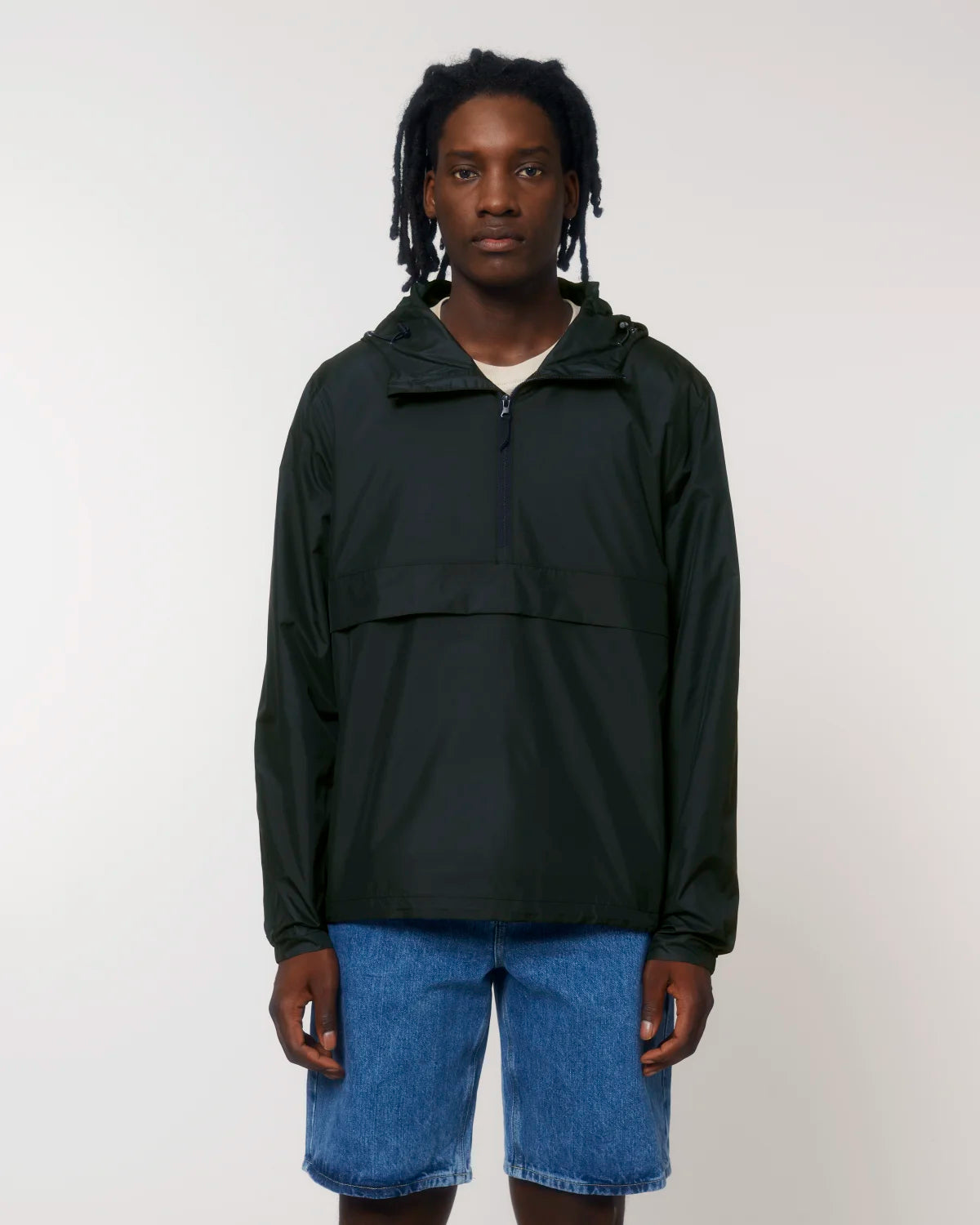 Smock Jacket, Black, front