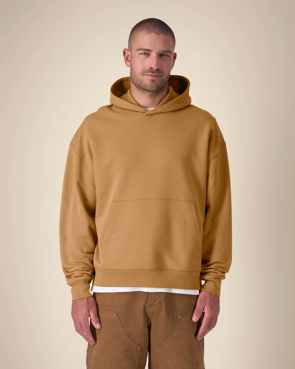 Basic Hoodie, Grounded Beige, front