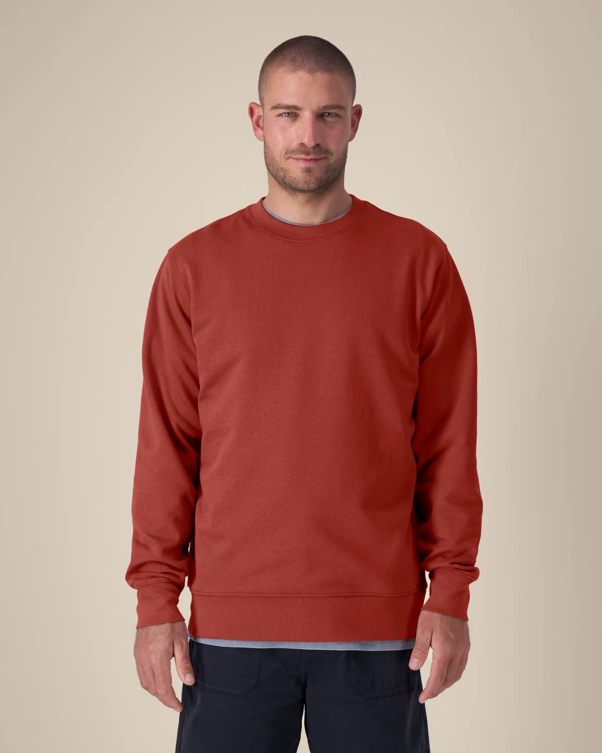 Everyday Crew, Earthy Red, front