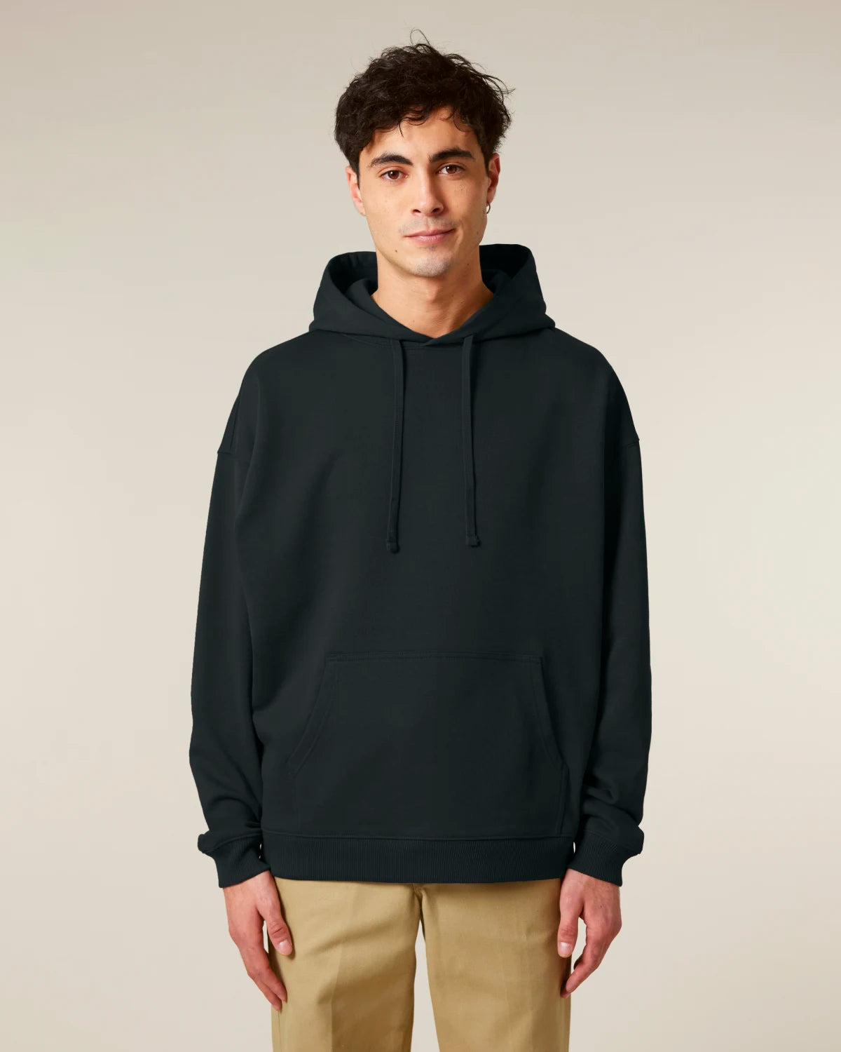 Heavy Hoodie, Black, front