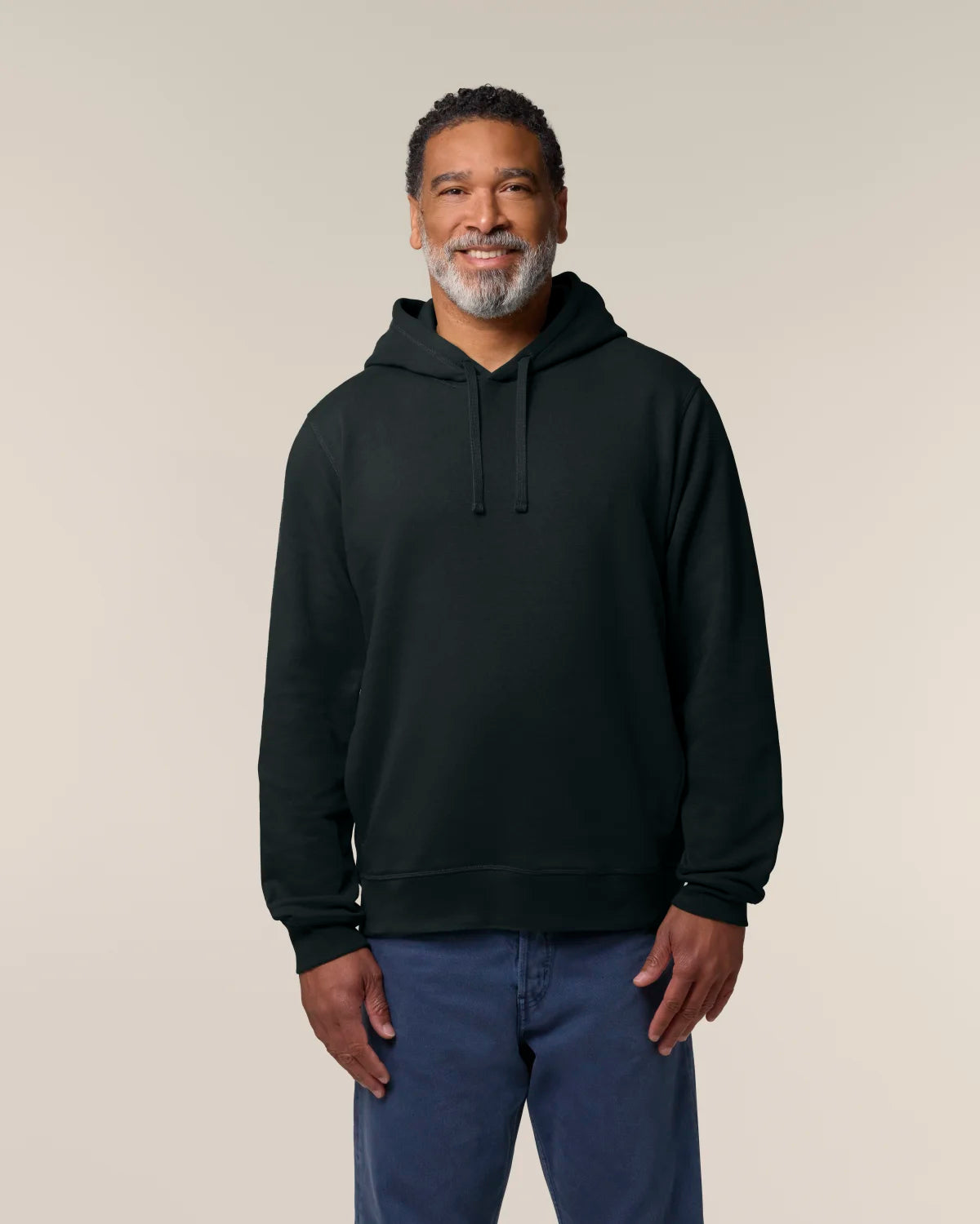 Morning Hoodie, Black, front