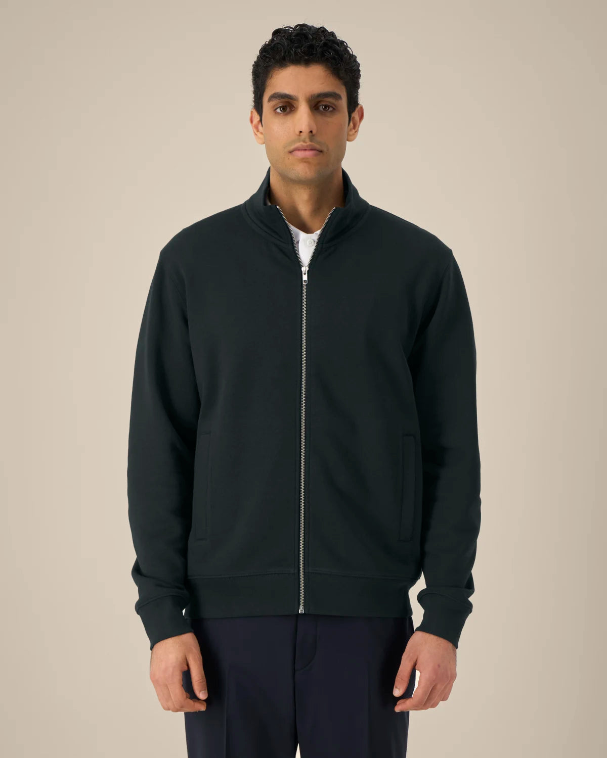 Zip Crew, Black, front