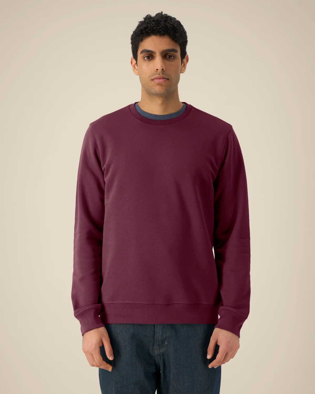 Slim Crew, Deep Plum, front