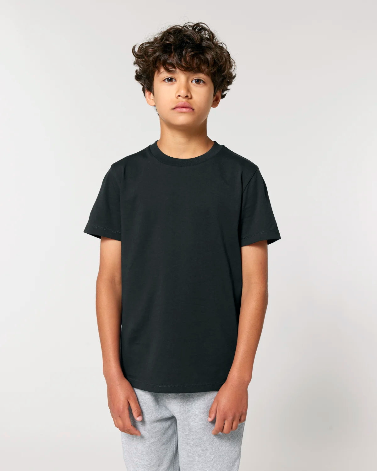 Kids Tee, Black, front