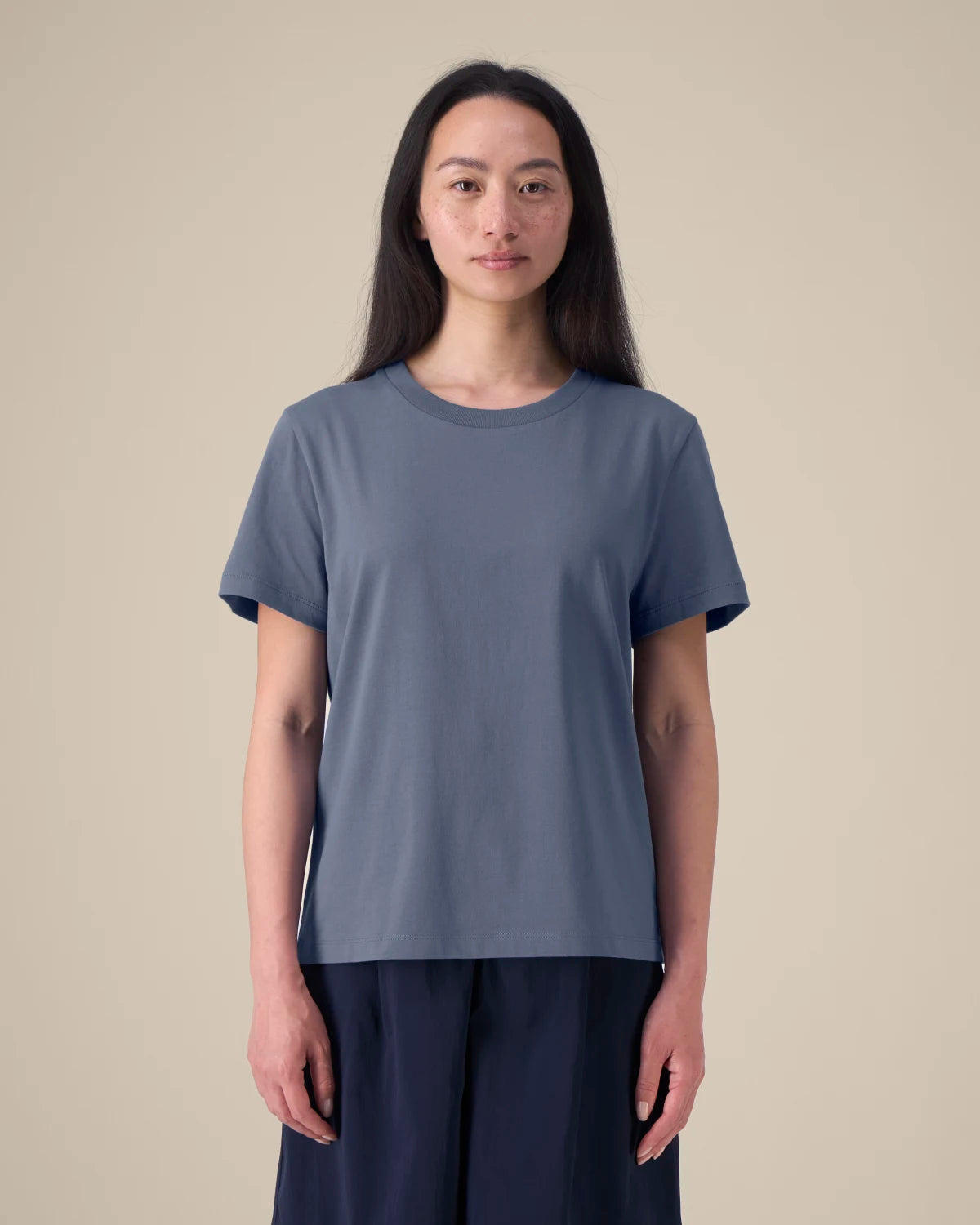 Classic Tee — Women, Blue Grey, front