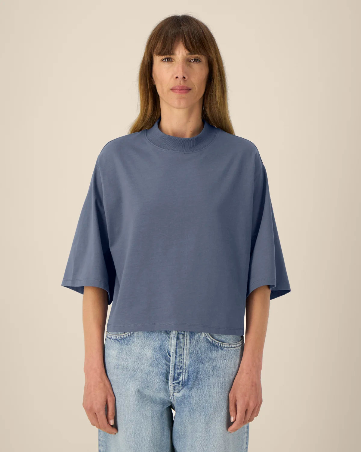 Urban Tee — Women, Blue Grey, front